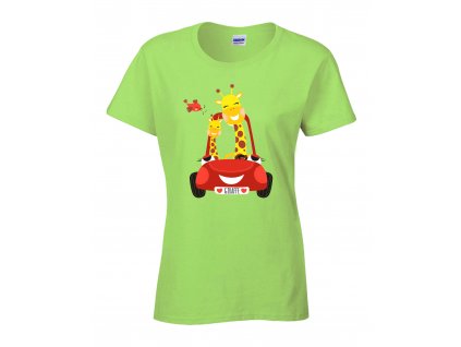 T-Shirt Giraffen im Auto