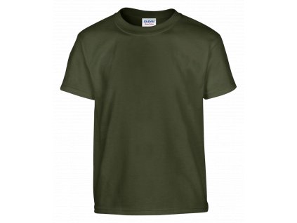 Kinder-T-Shirt | Gildan Klassische Passform, schweres Khaki