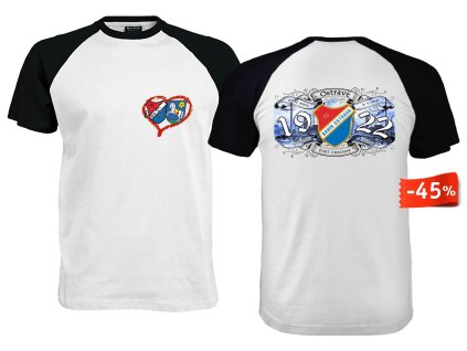 Srdcovka Baník Ostrava white black