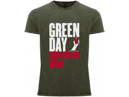 Grüner Tag T-Shirt | amerikanischer Idiot
