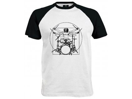 Vitruvian drummer white black