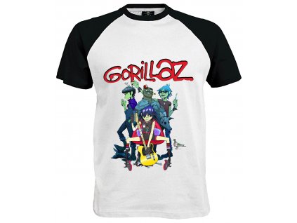 Gorillaz 3 white black