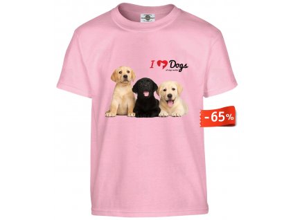 I love dogs pink