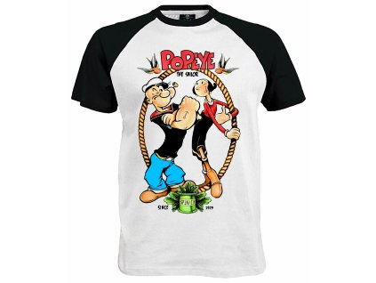 Popeye The Sailor white black