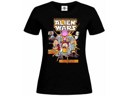 Alien Wars Rick & Morty black d