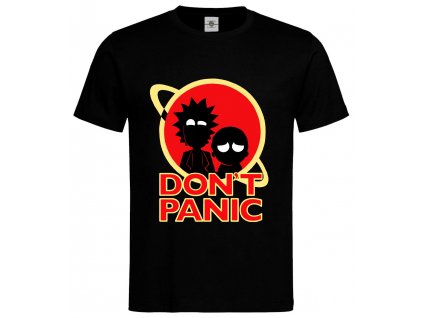 Rick & Morty Don't panic black