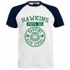 Hawkins High School white navy