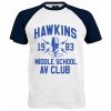 Hawkins white navy