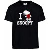 I love you Snoopy black k