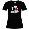 I love you Snoopy black d