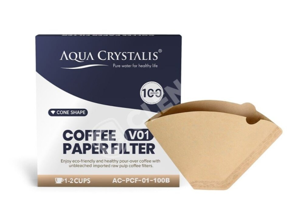 Nebielené kávové filtre Aqua Crystalis V01 AC-PCF-01-100B