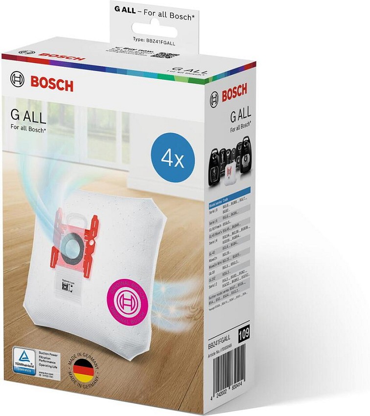 Balení sáčků Bosch BBZ41FGALL 4 ks