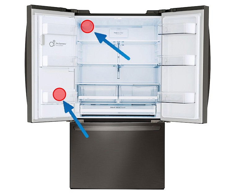Dva originální vodní filtry LG LT1000P ADQ747935