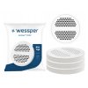 3x Filtračný disk Wessper Actitex Disc kompatibilný s karafami a fľašami Brita
