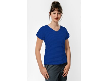 tricko kratky rukav spredu zena royal blue