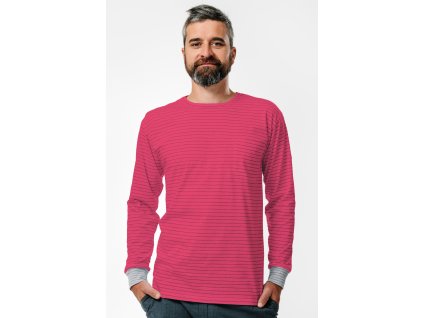 ESD112-O Triko s dlouhým rukávem a kapsou - VÝSTŘIH O