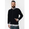mikina na zips spredu muz black