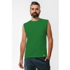 tricko bez rukavov s vreckom spredu muz green