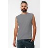 tricko bez rukavov s vreckom spredu muz grey