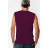 tricko bez rukavov zozadu muz plum