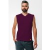 tricko bez rukavov spredu muz plum