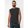tricko bez rukavov s vreckom spredu muz graphite