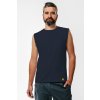 tricko bez rukavov s vreckom spredu muz dark blue