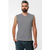 tricko bez rukavov spredu muz grey