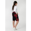 kratke nohavce zena black and red