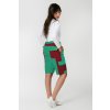 kratke nohavce back zena green and red