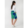kratke nohavce back zena green and royal blue