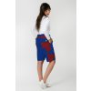 kratke nohavce back zena royal blue and red