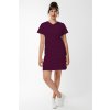 saty kratky rukav spredu plum
