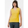 tricko bez rukava a vrecka spredu zena yellow