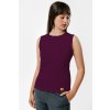 tricko bez rukavov vpredu zena plum
