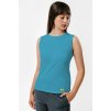 tricko bez rukavov vpredu zena turqouise