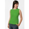tricko bez rukavov vpredu zena lime