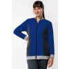 mikina na zips spredu zena royal blue