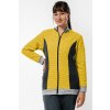 mikina na zips spredu zena yellow
