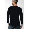 tricko dlhy rukav zozadu muz black