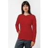 tricko dlhy rukav spredu zena red
