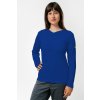 tricko dlhy rukav spredu zena royal blue