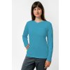 tricko dlhy rukav spredu zena turqouise
