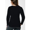 tricko dlhy rukav zozadu zena black