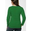 tricko dlhy rukav zozadu zena green