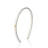 Acetate Headband White/Black, small