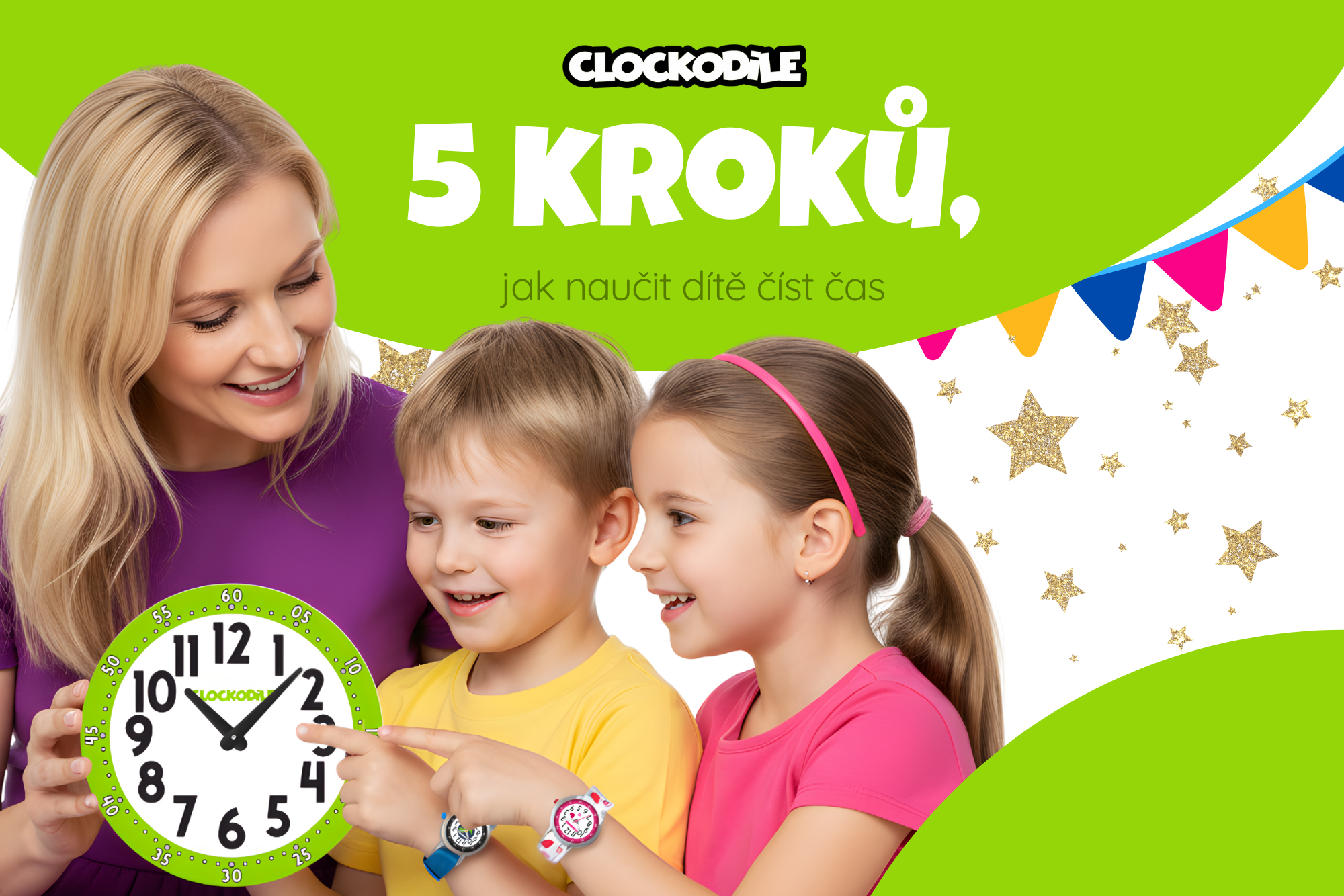 E-book ZDARMA: 5 kroků, jak naučit dítě číst čas