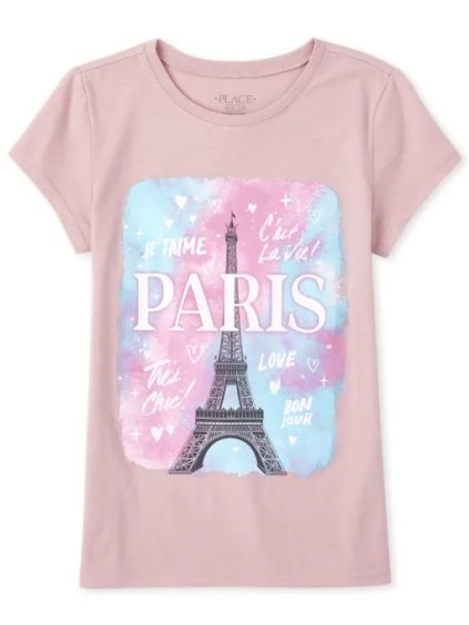 dívčí tričko children´s place - paříž