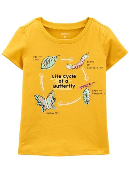 dívčí i chlapecké tričko carter´s s motýlem