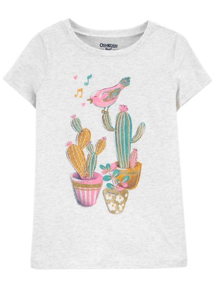 dívčí tričko oshkosh s kaktusy